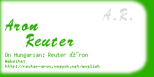 aron reuter business card